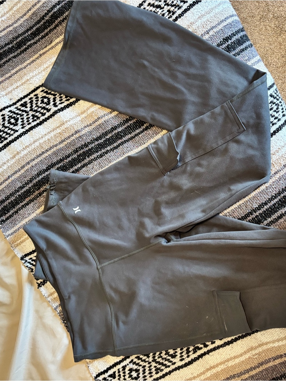 Hurley Black Hoodie with Subtle Logo Tag